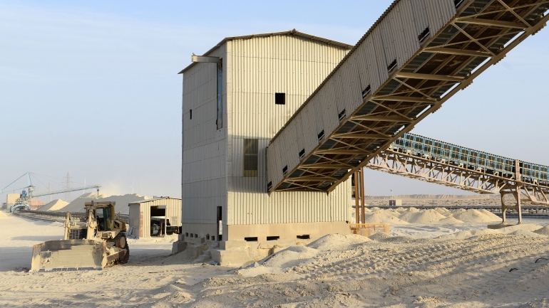 A picture taken on May 13, 2013 shows facilities of the factory of the National Moroccan phosphates company (OCP/public) in Marca, near Laayoune, the capial of Moroccan-controlled Western Sahara. As a global leader in the market for phosphate and its derivatives, OCP has been a key player in the international market since its founding in 1920, the worlds largest exporter of phosphate rock and phosphoric acid and one of the worlds largest fertilizer producers. AFP PHOTOS/FADEL SENNA (Photo credit should read FADEL SENNA/AFP/Getty Images)