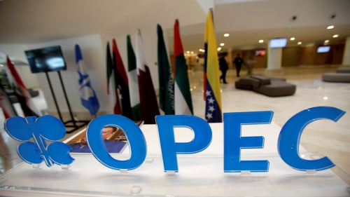 OPEC logo is pictured ahead of an informal meeting between members of the Organization of the Petroleum Exporting Countries (OPEC) in Algiers, Algeria September 28, 2016. REUTERS/Ramzi Boudina TPX IMAGES OF THE DAY