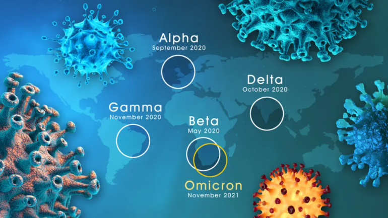 سلالات ومتحورات فيروس كورونا الأكثر شهرة (صورة تعبيرية)
