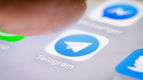 Berlin, Germany - February 12: In this photo illustration the app of Telegram is displayed on a smartphone on February 12, 2018 in Berlin, Germany. (Photo Illustration by Thomas Trutschel/Photothek via Getty Images)